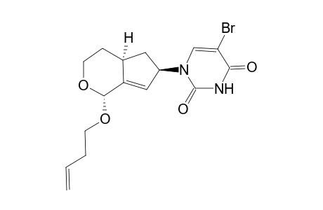 (3'RS,5'SR,9'RS)-9'-(BUT-3''-ENYLOXY)-8'-OXABICYCLO-[3.4.0]-NON-1'-ENE-3'-YL-5-BROMO-1H-PYRIMIDINE-2,4-DIONE