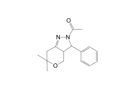 2-Acetyl-6,6-dimethyl-3-phenyl-2,3,3a,4,6,7-hexahydropyrano[4,3-c]pyrazole