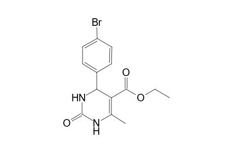 Pyrimidine-5-carboxylic acid, 1,2,3,4-tetrahydro-4-(4-bromophenyl)-6-methyl-2-oxo-, ethyl ester