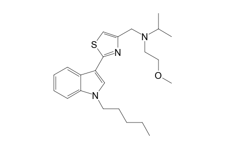 N-(2-Methoxyethyl),N-iso-propyl-2-(1-pentyl-1H-indol-3-yl)-4-thiazolemethanamine