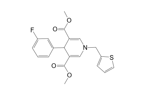 4-(3-fluorophenyl)-1-(2-thenyl)-4H-pyridine-3,5-dicarboxylic acid dimethyl ester