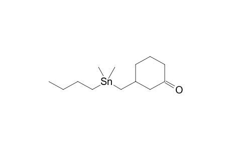 3-[(Butyldimethylstannyl)methyl]cyclohexone