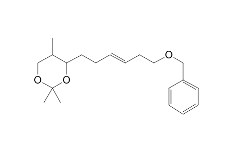 (4R,5R)-4-[(E)-6-(Benzyloxy)-hex-3-enyl]-2,2,5-trimethyl-1,3-dioxan