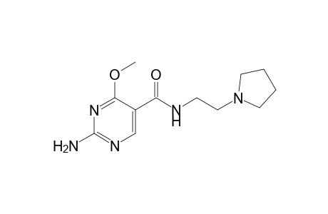 2-amino-4-methoxy-N-[2-(1-pyrrolidinyl)ethyl]-5-pyrimidinecarboxamide