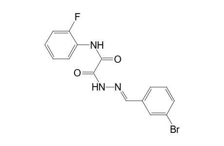 N'-[(E)-(3-bromobenzylidene)amino]-N-(2-fluorophenyl)oxamide