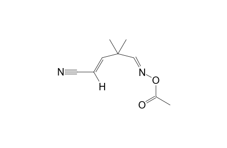 (E)-N-Acetoxy-3,3-dimethy-5-cyanopenta-1,4-diene