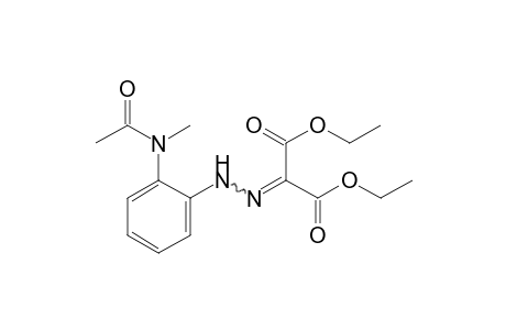 {[o-(N-methylacetamido)phenyl]hydrazono}malonic acid, diethyl ester