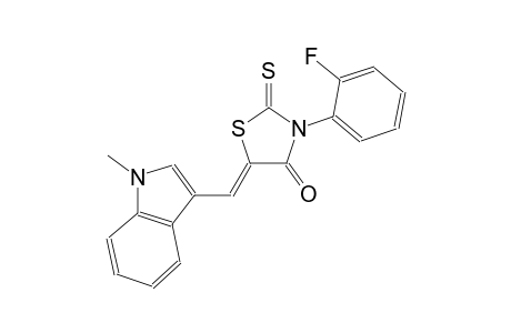 (5Z)-3-(2-fluorophenyl)-5-[(1-methyl-1H-indol-3-yl)methylene]-2-thioxo-1,3-thiazolidin-4-one