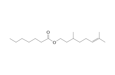 3,7-Dimethyloct-6-en-1-yl heptanoate