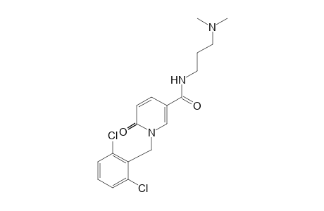 1-(2,6-DICHLOROBENZYL)-1,6-DIHYDRO-N-[3-(DIMETHYLAMINO)PROPYL]-6-OXONICOTINAMIDE