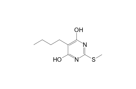 5-butyl-2-(methylthio)-4,6-pyrimidinediol