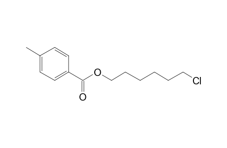 4-Methylbenzoic acid, 6-chlorohexyl ester