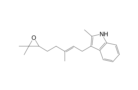 3-[(E)-5-(3,3-dimethyl-2-oxiranyl)-3-methylpent-2-enyl]-2-methyl-1H-indole