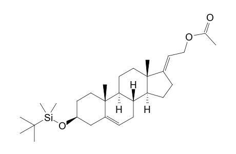 (3-beta,17E)-3-{[(tert-Butyl)dimethylsilyl]oxy}-5,17(20)-dien-21-ol Acetate