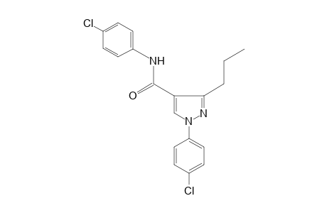 4'-chloro-1-(p-chlorophenyl)-3-propylpyrazole-4-carboxanilide