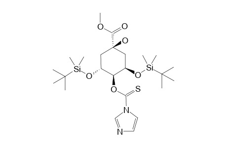 (3R,5R)-Methyl 3,5-bis[(t-butyldimethylsilyl)oxy]-1-hydroxy-4-[(imidazolyl)thiocarbonyloxy]cyclohexane-1-carboxylate