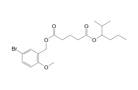 Glutaric acid, 5-bromo-2-methoxybenzyl 2-methylhex-3-yl ester