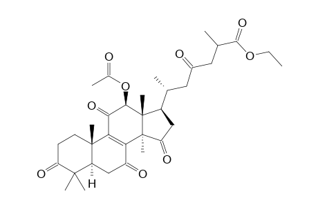 12b-Acetoxy-3,7,11,15,23-pentaoxo-5a-lanosta-8-en-26-oic acid ethyl ester
