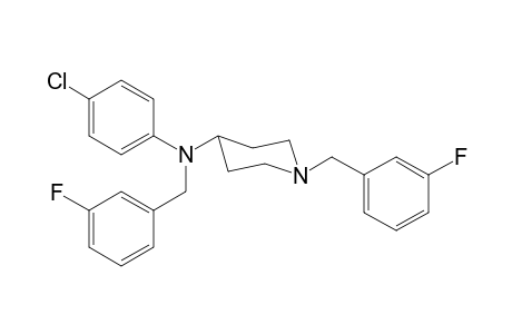 N-(4-Chlorophenyl)-N,1-bis-(3-fluorobenzyl)piperidin-4-amine