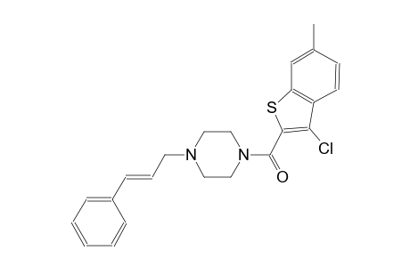 1-[(3-chloro-6-methyl-1-benzothien-2-yl)carbonyl]-4-[(2E)-3-phenyl-2-propenyl]piperazine