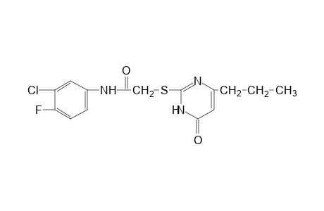 3'-chloro-2-[3,4-dihydro-4-oxo-6-propyl-2-pyrimidinyl)thio]-4'-fluoroacetanilide