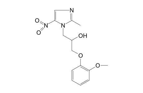 alpha-[(o-Methoxyphenoxy)methyl]-2-methyl-5-nitroimidazole-1-ethanol