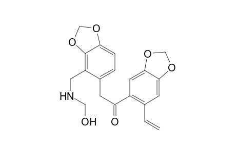 Ethanone, 1-(6-ethenyl-1,3-benzodioxol-5-yl)-2-[4-[(hydroxymethylamino)methyl]- 1,3-benzodioxol-5-yl]-