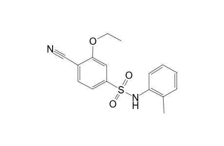 4-cyano-3-ethoxy-N-(2-methylphenyl)benzenesulfonamide