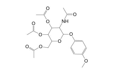 P-Methoxy-phenyl 3,4,6-tri-O-acetyl-2-acetamido-2-deoxy-B-D-glucopyranoside