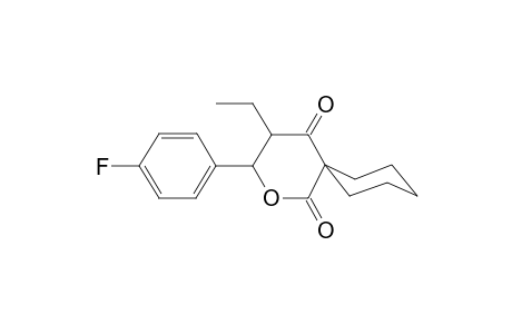 4-Ethyl-3-(4-fluoro-phenyl)-2-oxa-spiro[5.5]undecane-1,5-dione