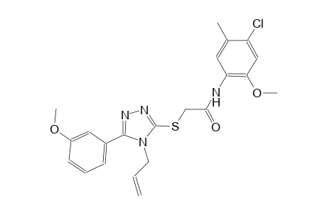 2-{[4-allyl-5-(3-methoxyphenyl)-4H-1,2,4-triazol-3-yl]sulfanyl}-N-(4-chloro-2-methoxy-5-methylphenyl)acetamide