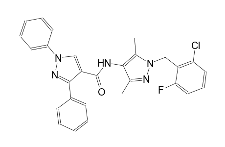 N-[1-(2-chloro-6-fluorobenzyl)-3,5-dimethyl-1H-pyrazol-4-yl]-1,3-diphenyl-1H-pyrazole-4-carboxamide