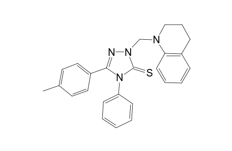 3H-1,2,4-triazole-3-thione, 2-[(3,4-dihydro-1(2H)-quinolinyl)methyl]-2,4-dihydro-5-(4-methylphenyl)-4-phenyl-