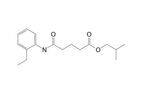 Glutaric acid, monoamide, N-(2-ethylphenyl)-, isobutyl ester