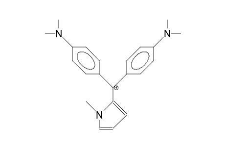 Bis(4-<N,N-dimethylamino>-phenyl)-(N-methyl-pyrrol-2-yl)-methyl cation