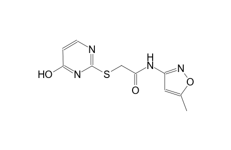 2-(4-Hydroxypyrimidin-2-ylsulfanyl)-N-(5-methylisoxazol-3-yl)acetamide