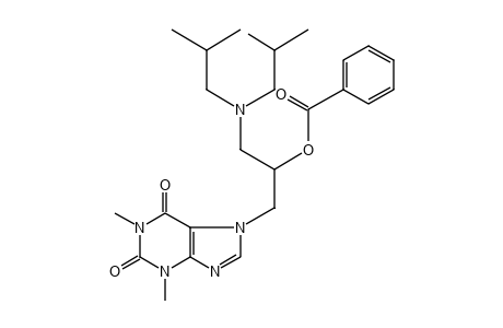 7-[3-(DIISOBUTYLAMINO)-2-HYDROXYPROPYL]THEOPHYLLINE, BENZOATE