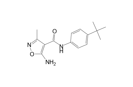 5-Amino-N-(4-tert-butylphenyl)-3-methyl-4-isoxazolecarboxamide