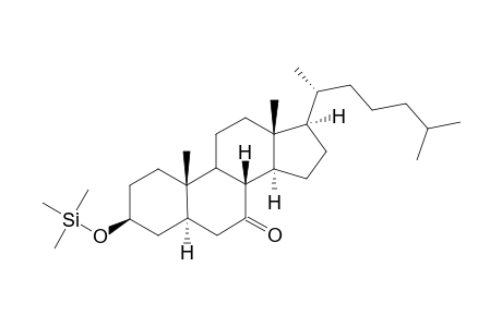 3B-Hydroxy-5A-cholestane-6-one tms derivative