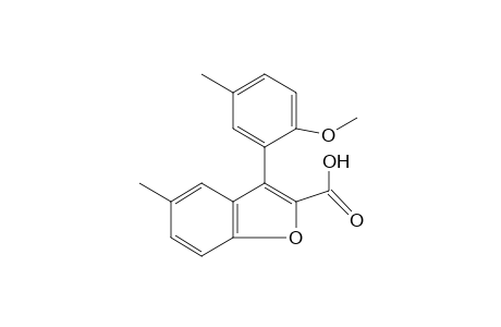 3-(6-methoxy-m-tolyl)-5-methyl-2-benzofurancarboxylic acid