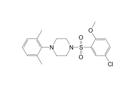 1-(5-Chloranyl-2-methoxy-phenyl)sulfonyl-4-(2,6-dimethylphenyl)piperazine
