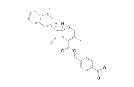 (6R,7R)-4-Nitrobenzyl 3-methyl-7-(2-dimethylaminobenzylideneamino)-1-aza-8-oxo-5-thiabicyclo[4.2.0]octane-2-carboxylate