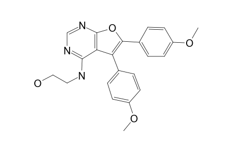 2-{[5,6-bis(4-Methoxyphenyl)furo[2,3-D]pyrimidin-4-yl]amino}ethanol