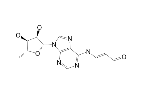 (E)-3-[9-((2R,3R,4S,5R)-3,4-Dihydroxy-5-methyl-tetrahydro-furan-2-yl)-9H-purin-6-ylamino]-propenal