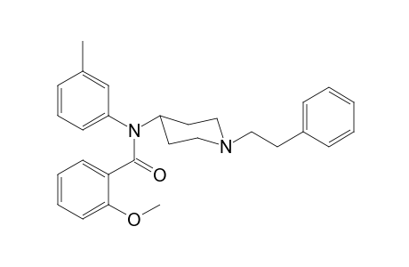 N-(3-Methylphenyl)-N-[1-(2-phenylethyl)piperidin-4-yl]-2-methoxybenzamide