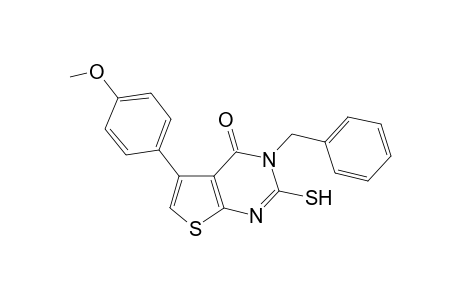 3-Benzyl-2-mercapto-5-(4-methoxy-phenyl)-3H-thieno[2,3-d]pyrimidin-4-one