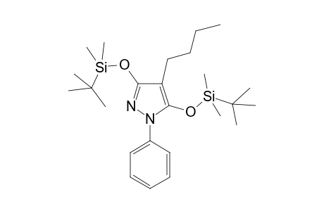 4-Butyl-1-phenyl-pyrazolidine-3,5-diol, o,o'-bis(tert-butyldimethylsilyl) ether