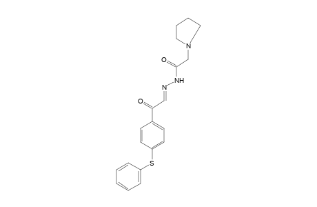 1-pyrrolidineacetic acid, p-(phenylthio)phenacylidenehydrazide