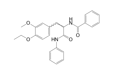 alpha-benzamido-4-ethoxy-3-methoxycinnamanilide