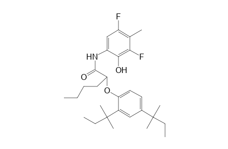 Hexanamide, 2-[2,4-bis(1,1-dimethylpropyl)phenoxy]-N-(3,5-difluoro-2-hydroxy-4-methylphenyl)-
